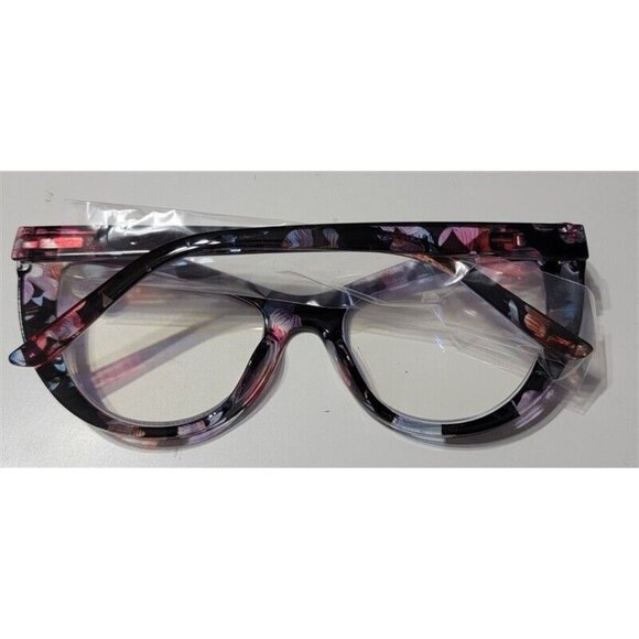 EyeKepper Purple Pink 1.0 Cat Eye Thick Reading Nerd Glasses 113260 - Picture 2 of 3